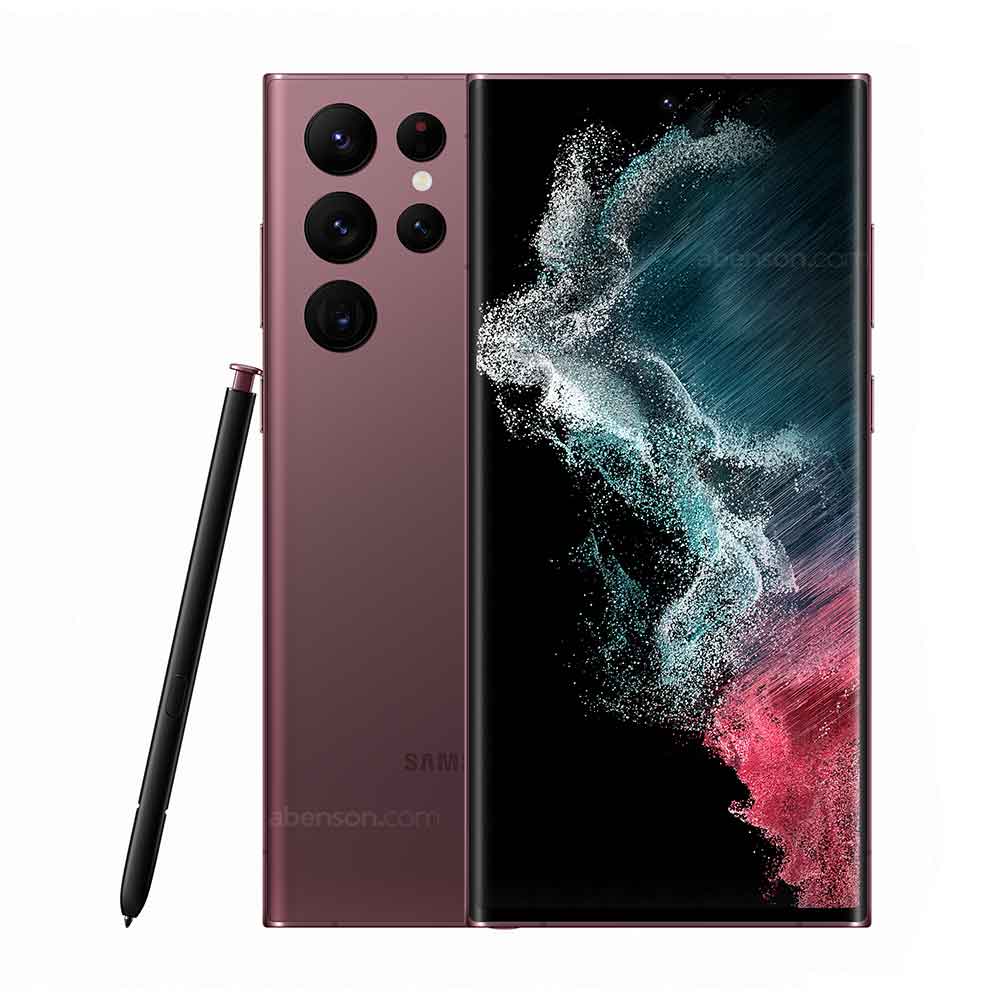 Samsung Galaxy S22 Ultra (12GB + 256GB) Burgundy Smartphone