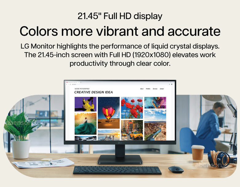 LG 22MR410-B Full HD Monitor | Television | Abenson.com